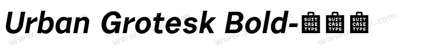 Urban Grotesk Bold字体转换